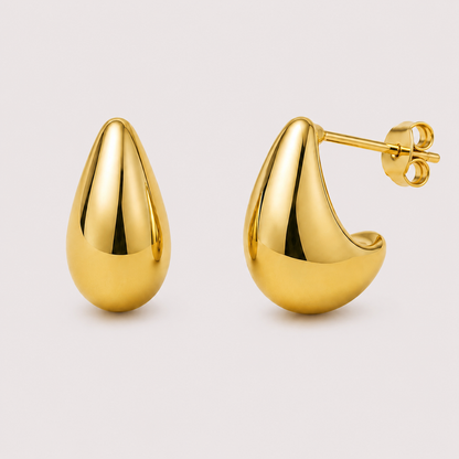 Gold Droplet Earrings